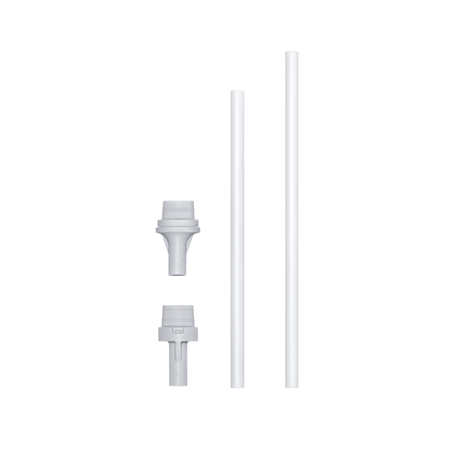 Straws & Adaptors Pack Pure White