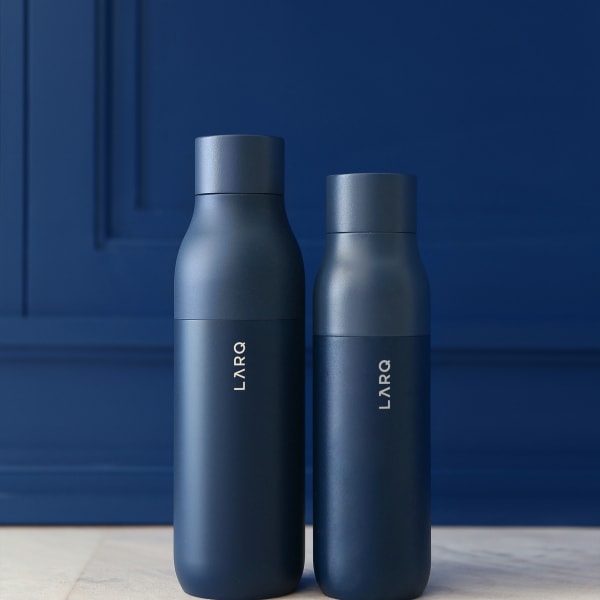 Photo of LARQ Bottle PureVis&trade; - Monaco Blue large and regular size bottle
