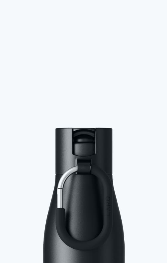 Bottle cap of larq bottle filtered flip top