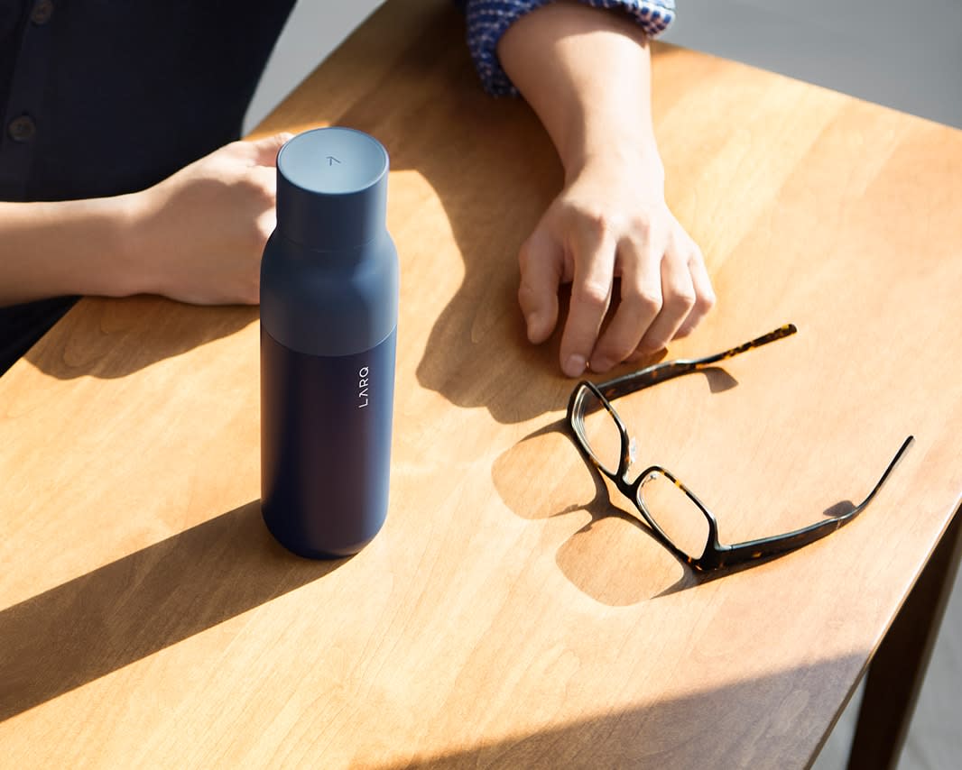 LARQ Bottle PureVis on desk