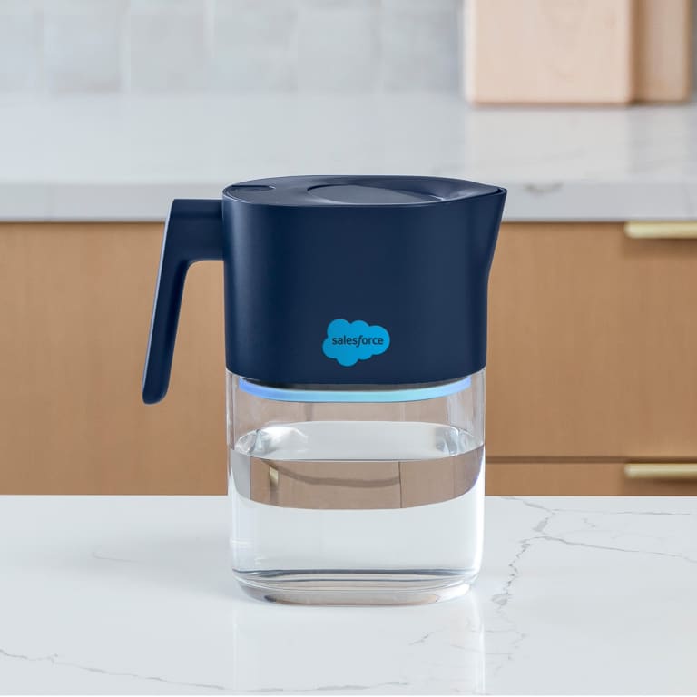 LARQ Pitcher with salesforce logo