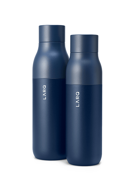 Photo of LARQ Bottle PureVis&trade; regular and large size in Monaco Blue color