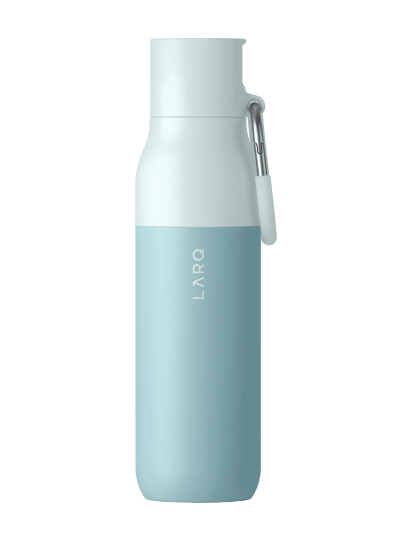 Photo of LARQ Bottle PureVis&trade; regular and large size in Monaco Blue color
