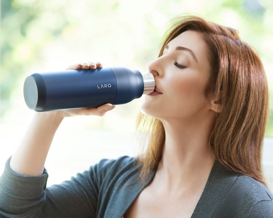 Larq purevis&trade; bottle being in use