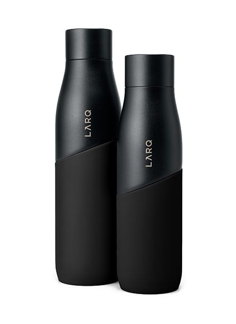 Photo of LARQ Bottle PureVis&trade; regular and large size in Black/Onyx color