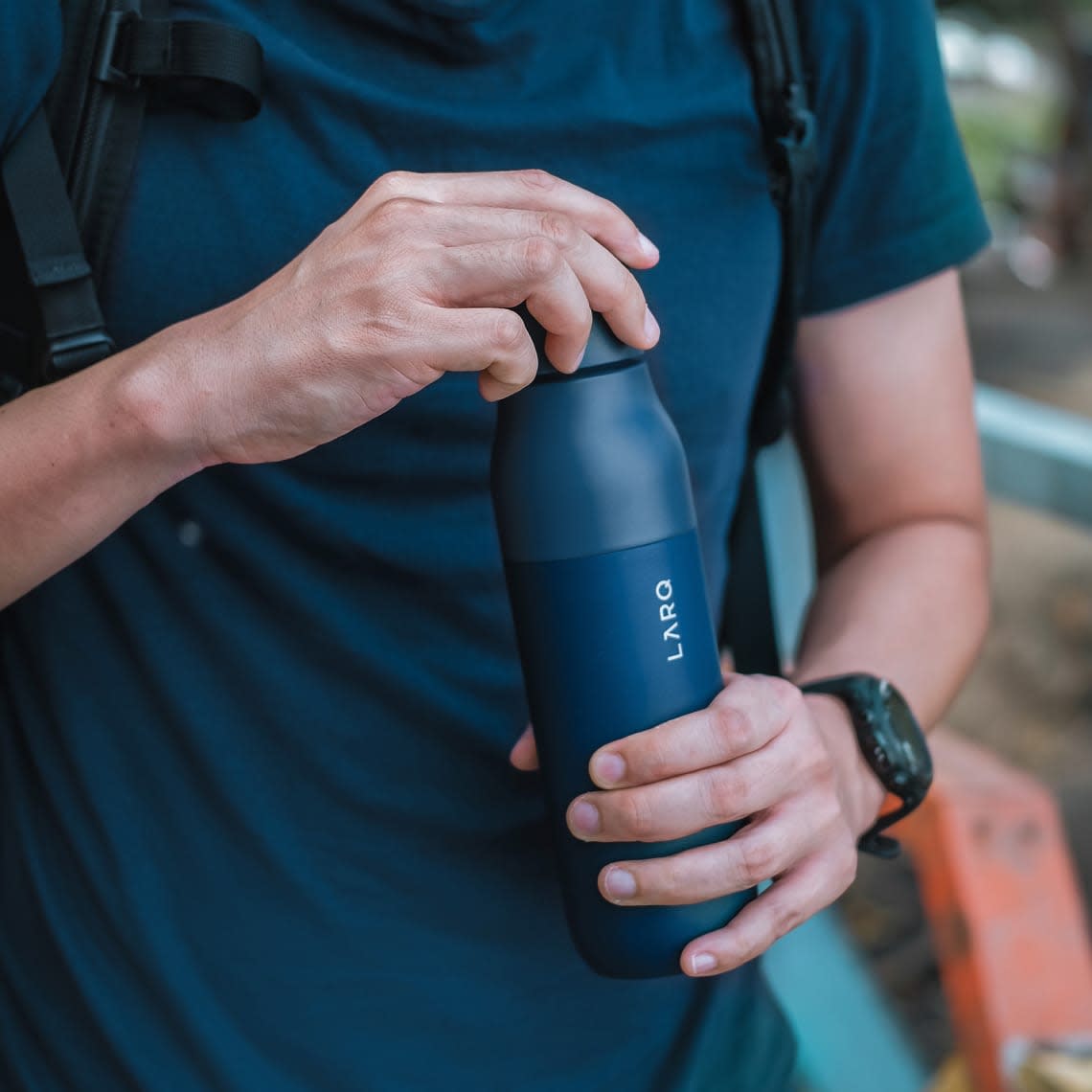 LARQ Bottle PureVis&trade; - Monaco Blue - view 2