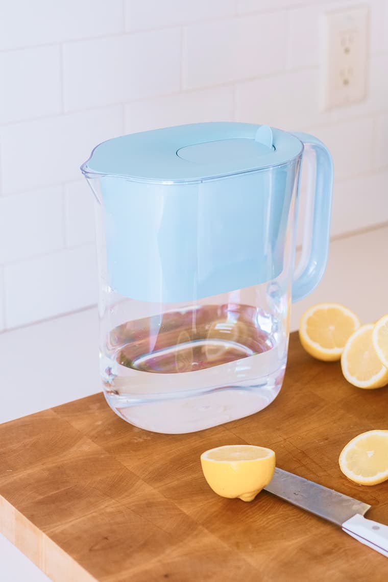 LARQ Pitcher PureVis on the kitchen counter