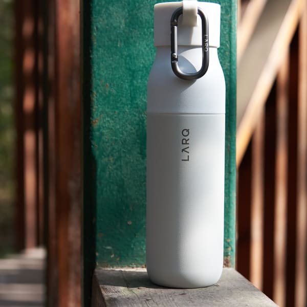 Photo of Active Loop with LARQ Bottle PureVis&trade; Granite White standing upright